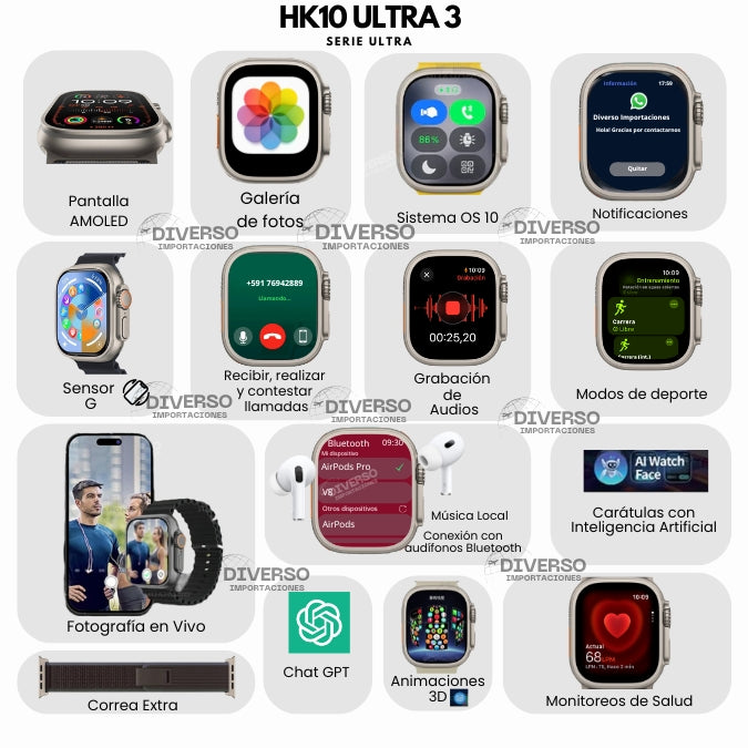 SMARTWATCH HK10 ULTRA 3 MAX
