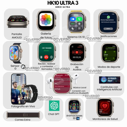 SMARTWATCH HK10 ULTRA 3 MAX
